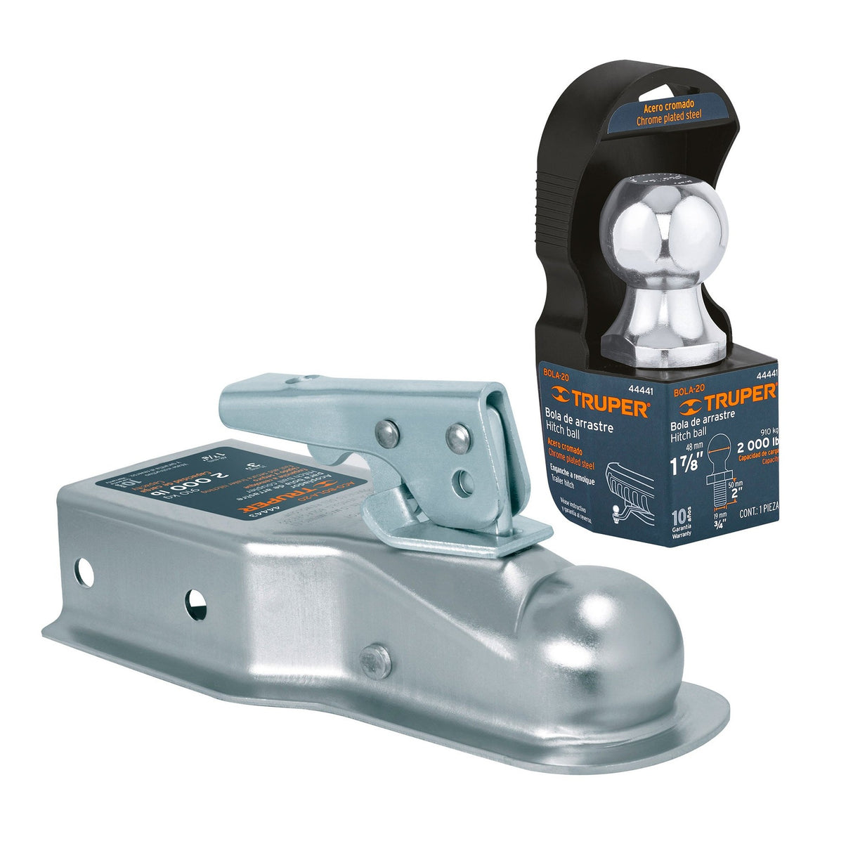 Gato Fijo para Remolque con Base, 2000 lb, Truper