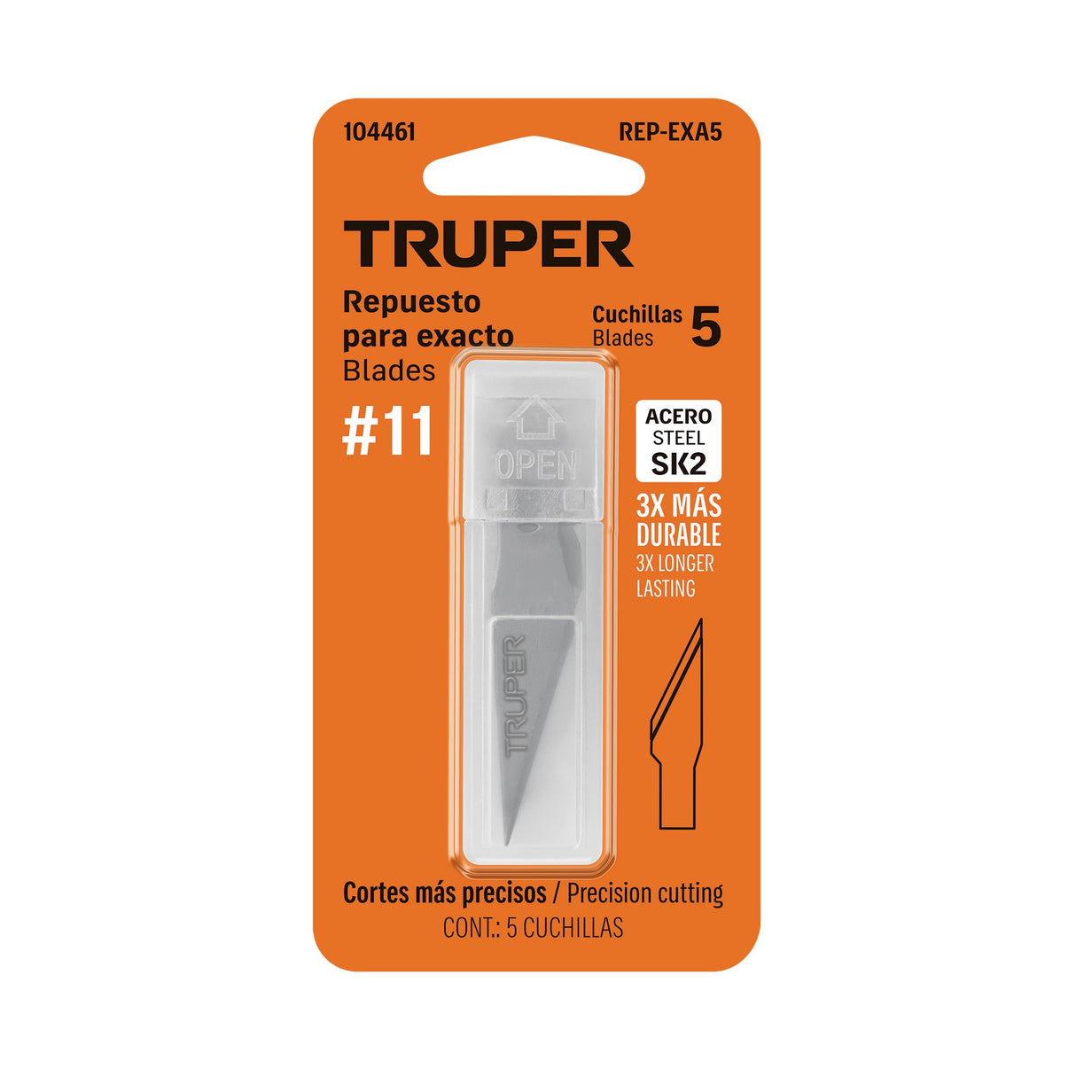 Repuesto para EXA-5, blister con 5 piezas, Truper