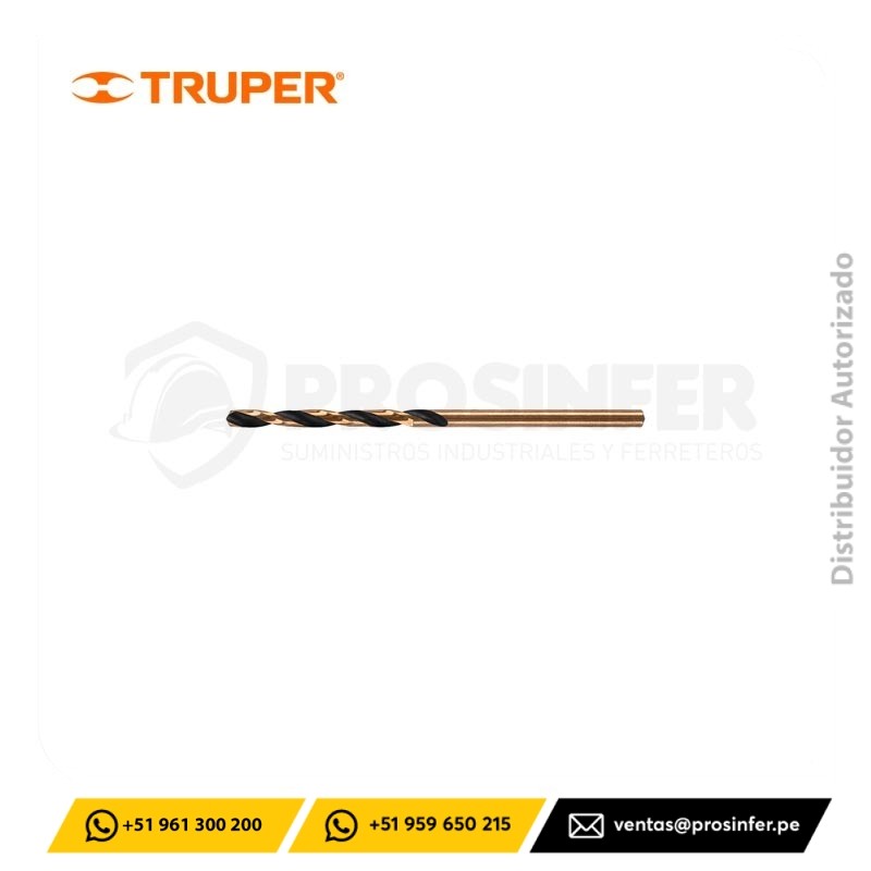 Broca HSS 2.5 mm Trugold para Metal, Truper Expert