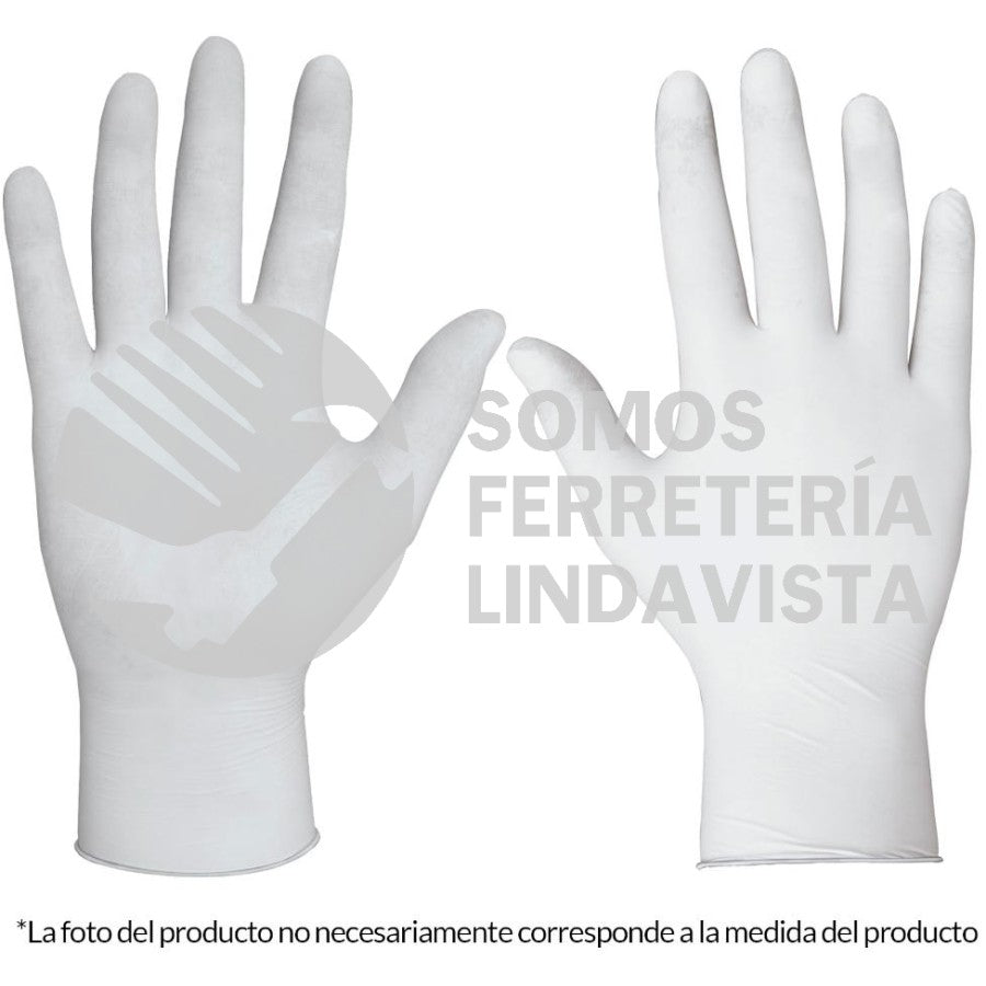 Guante de Latex Desechable, Extra Grande, Bolsa 10 Piezas