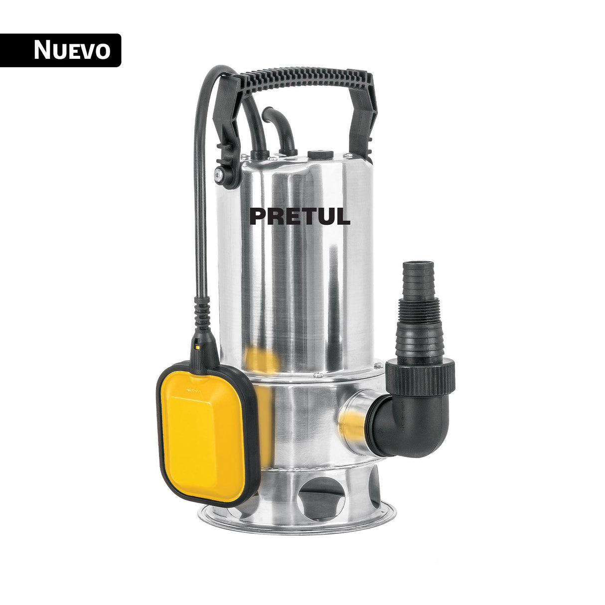 Bomba Sumergible Acero Inoxidable, Agua Sucia, 1 HP, Pretul