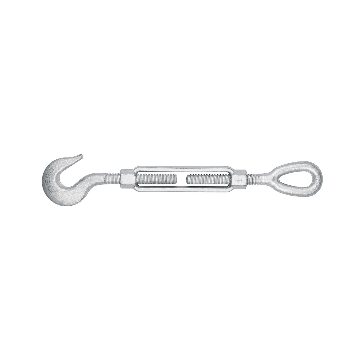 Tensor forjado 3/4 x 6' ojo - gancho, galvanizado, Fiero