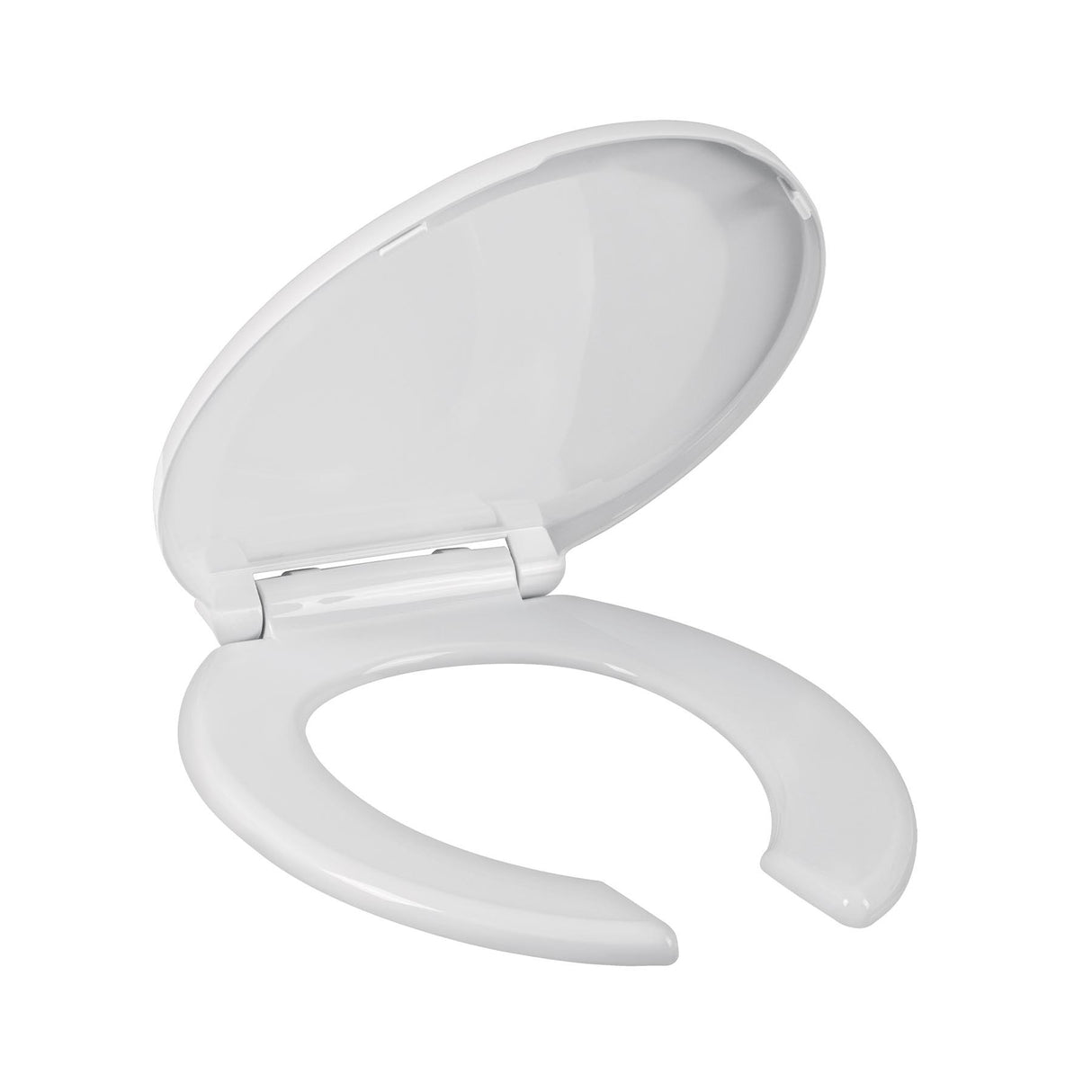 Asiento redondo para WC, cierre lento, abierto, blanco, Element