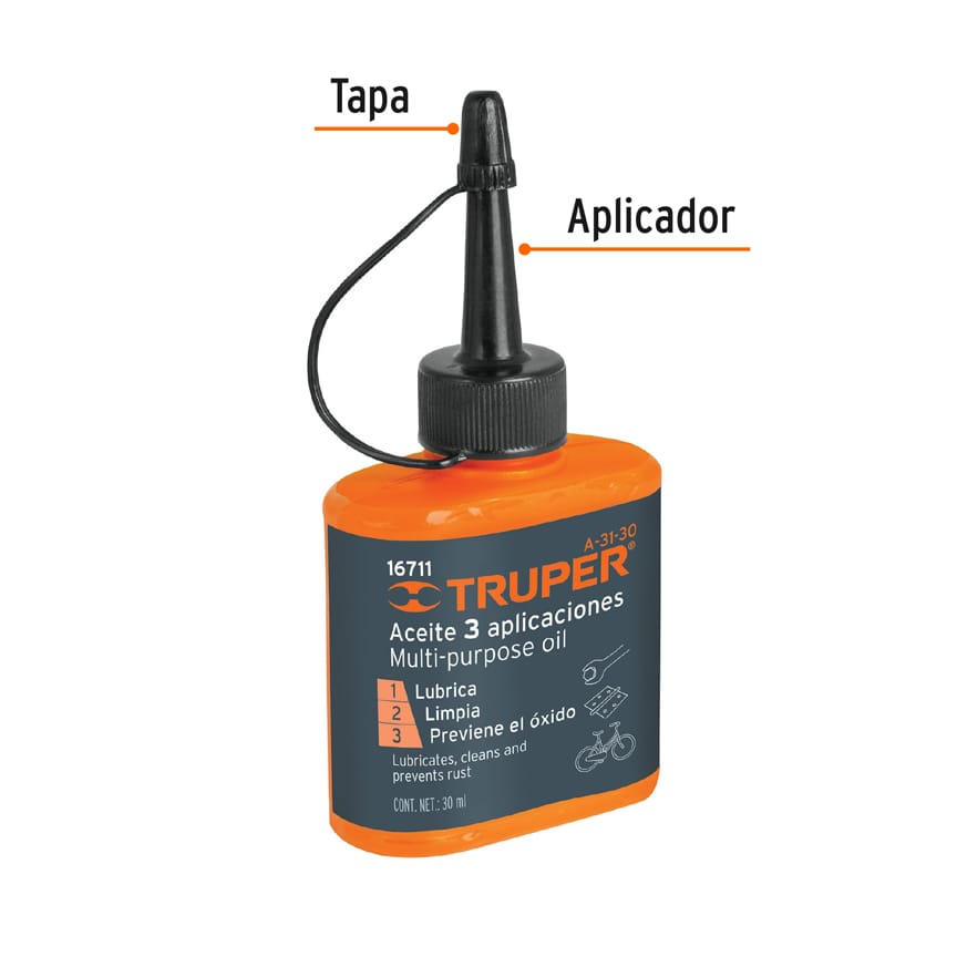 Aceite Multiusos, 30 ml (1OZ), Truper