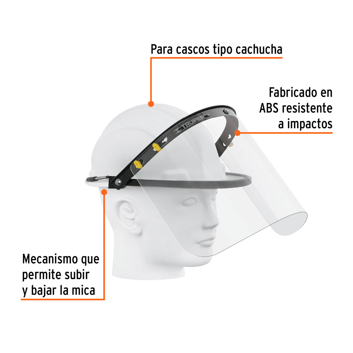 Adaptador de Protector Facial para Casco, Truper