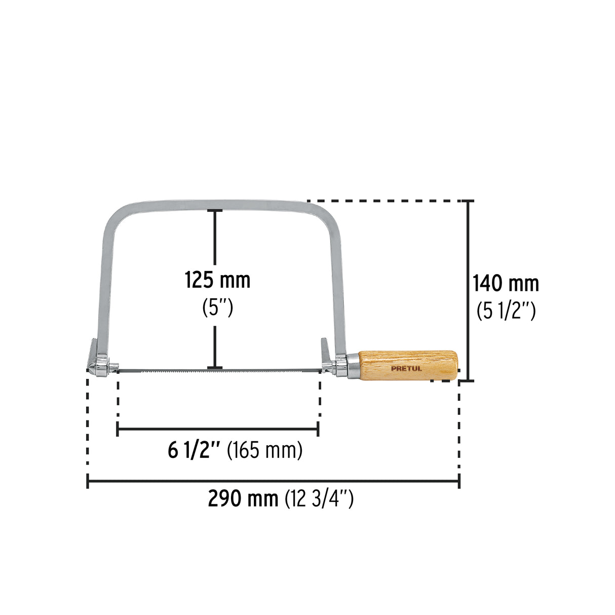 Arco Calador con 5 Seguetas de 6-1/2', Pretul