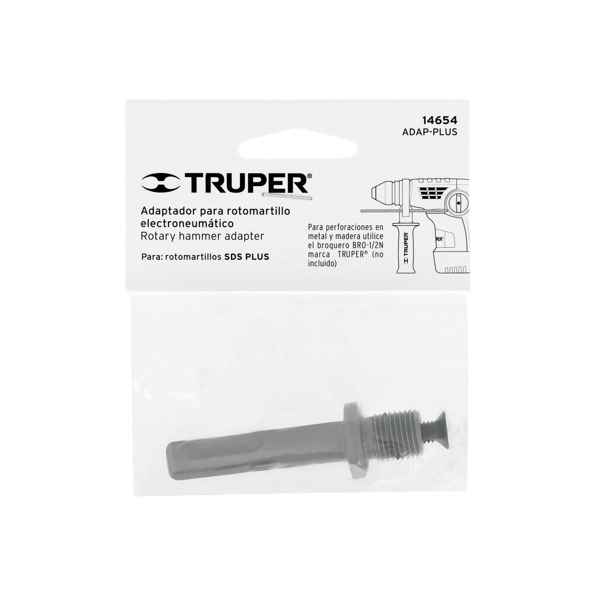 Adaptador SDS Plus para Broquero de 1/2', Truper