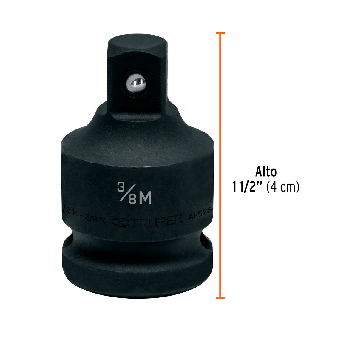 Adaptador de Impacto 1/2' (H) X 3/8' (m), Truper
