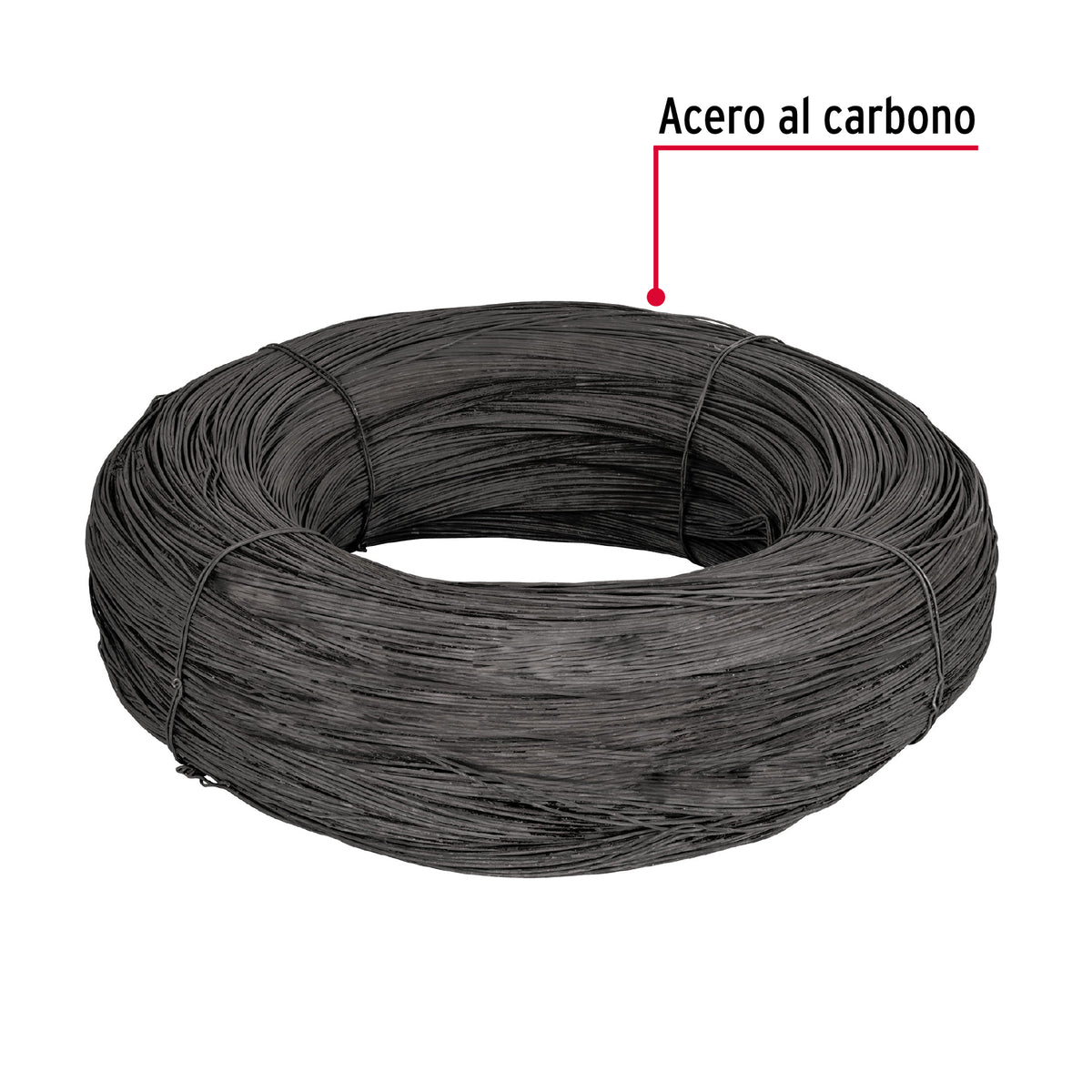 Kilo de Alambre Recocido Calibre 15 en Rollo de 60 kg, Fiero