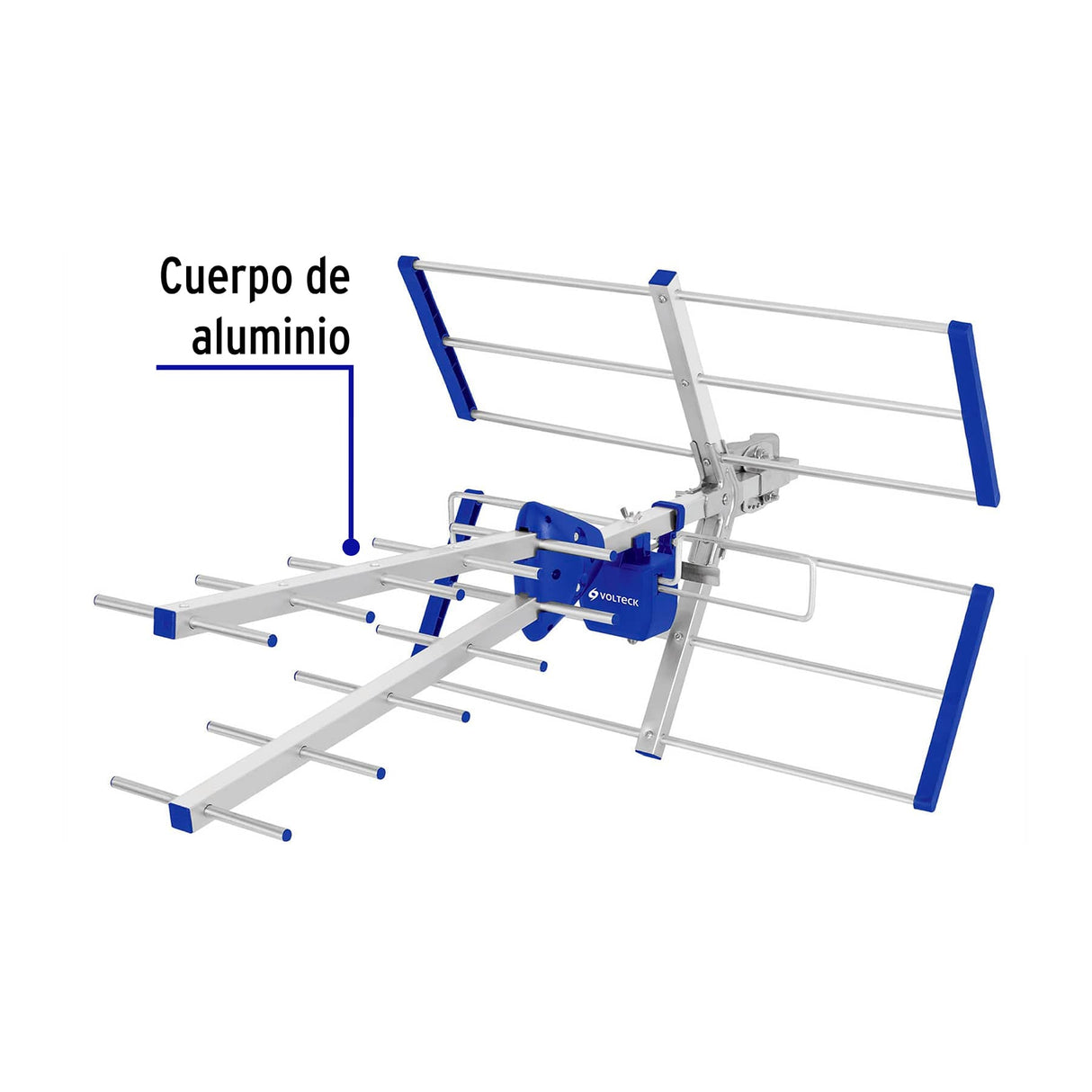 Antena Aérea para TV HD, 17 Elementos, Volteck