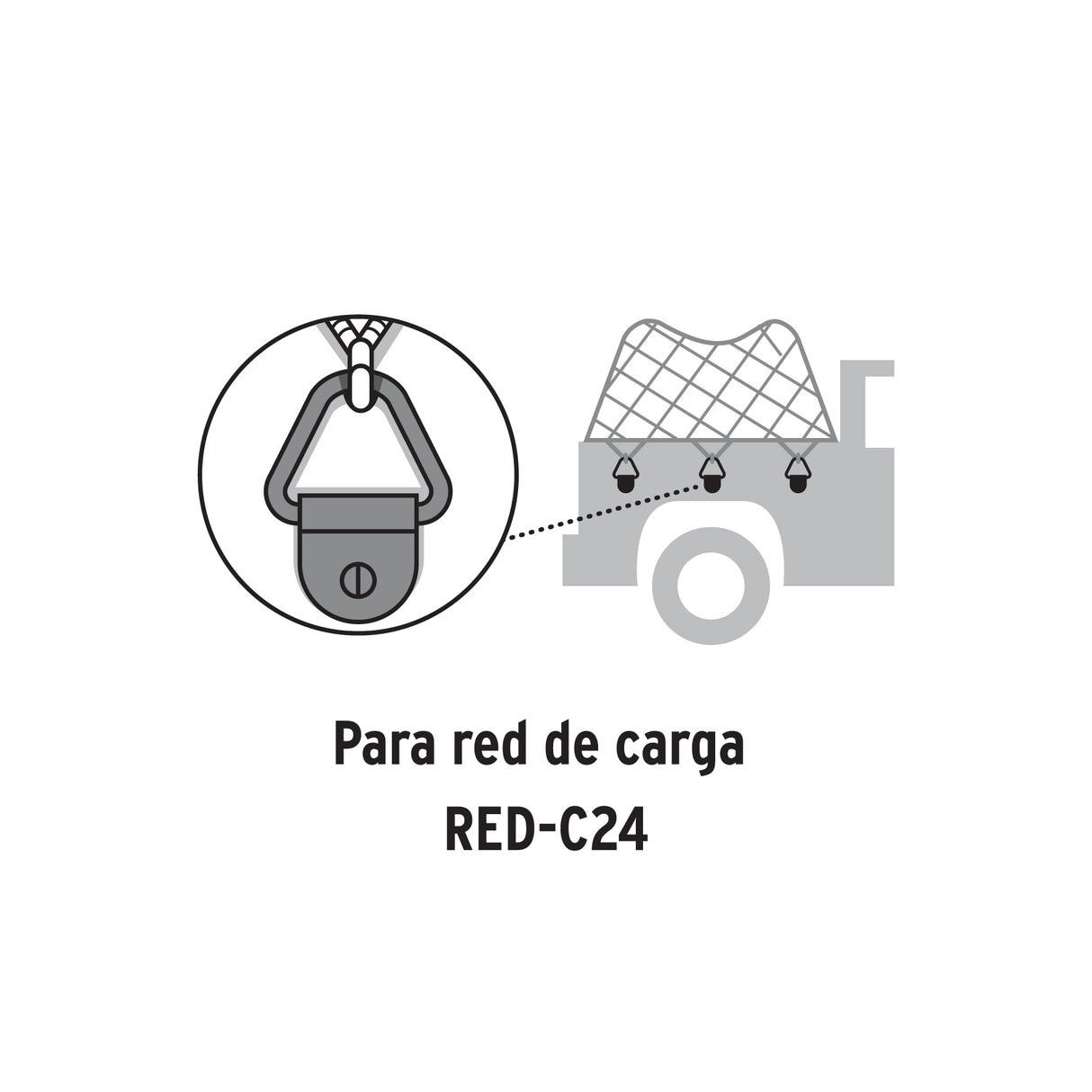 Blíster con 10 Anclajes para Redes de Carga de 3.5 Ton