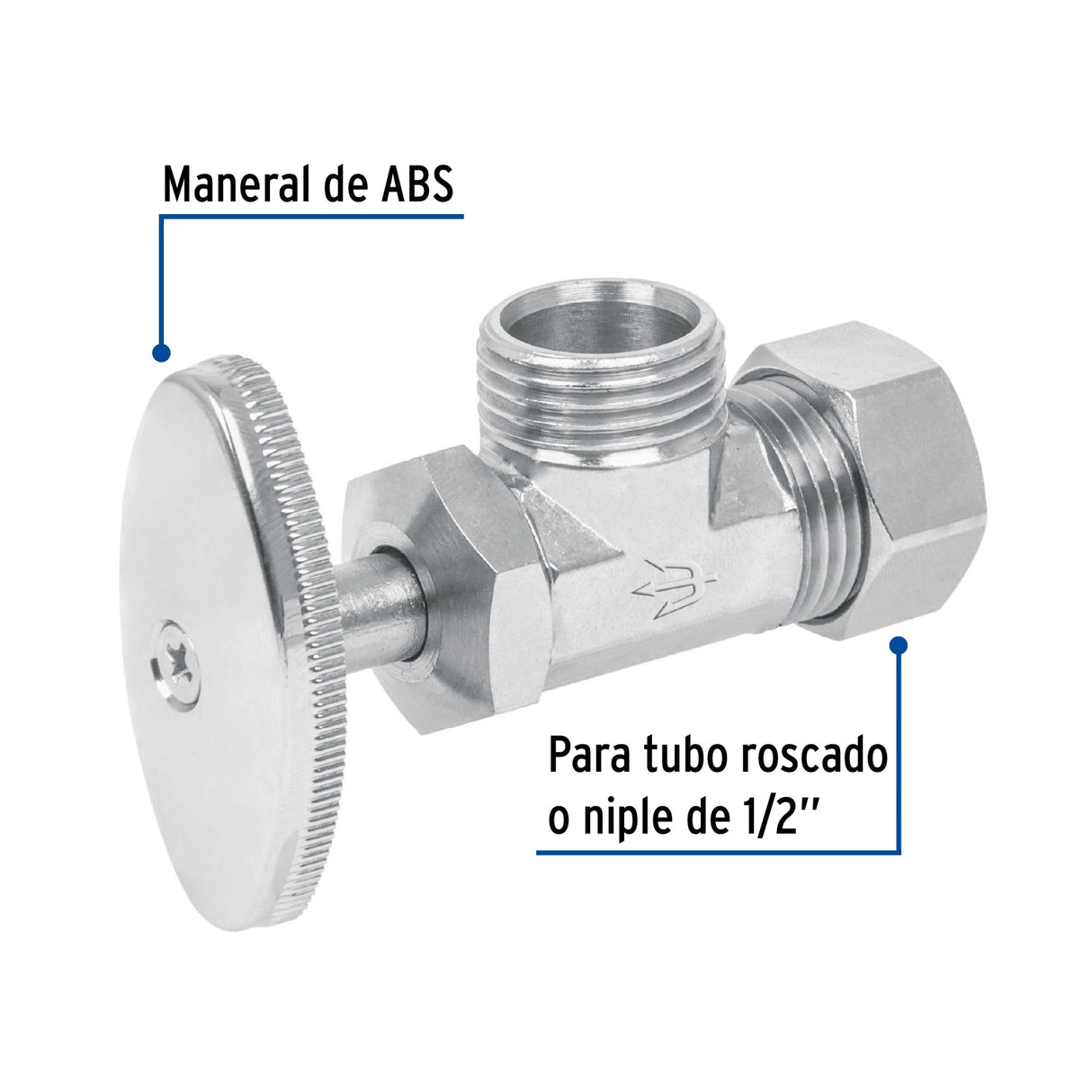 Llave Angular 1/2', Multivuelta, Barrilito, Foset