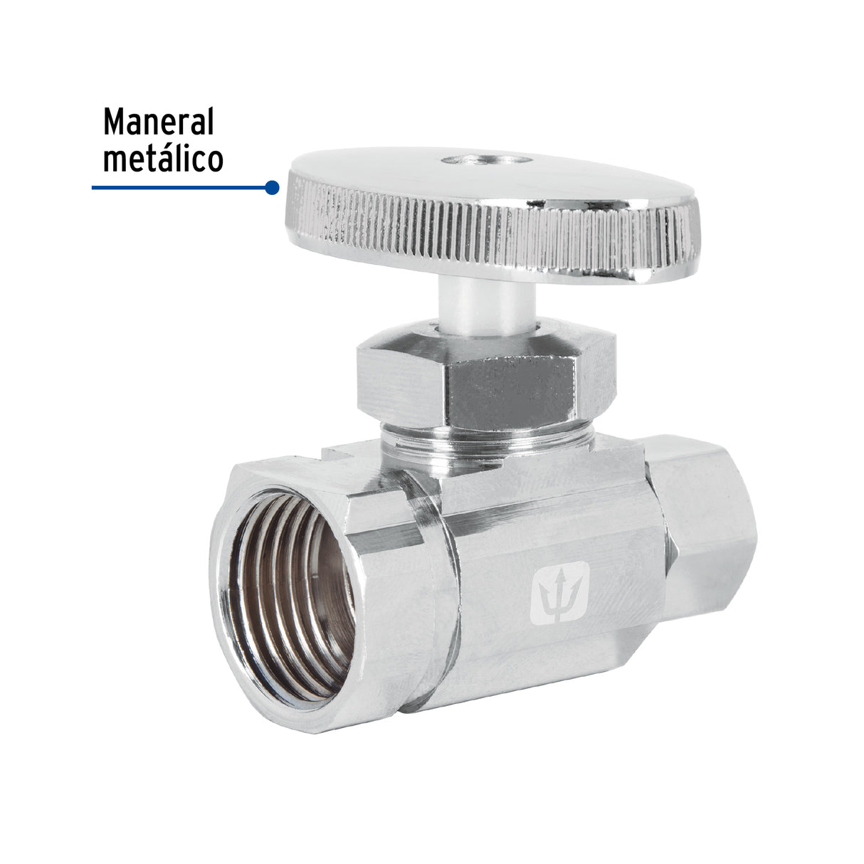 Llave Angular Recta 1/2 X 3/8', Multivuelta, Barrilito, Foset