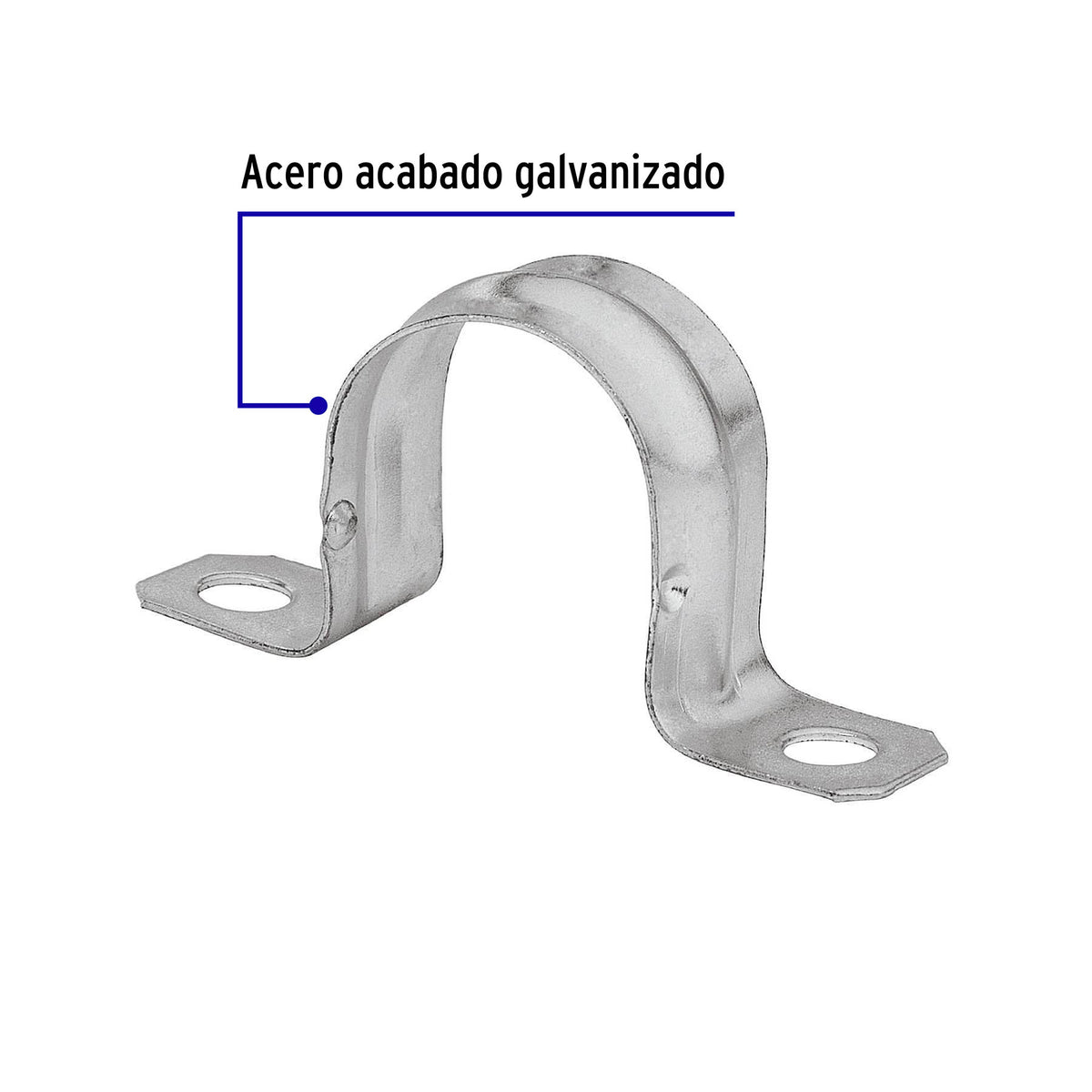 Bolsa C/10 Abrazaderas Tipo Omega 1' para Tubo Pared Delgada