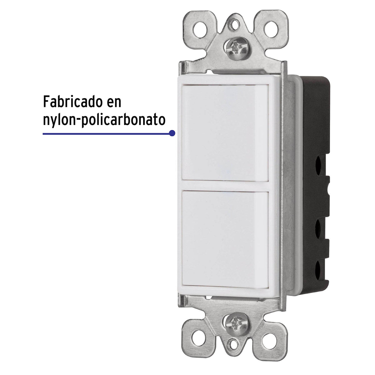 Interruptor Dúplex, 1 Sencillo y 1 de 3 Vías, Línea Classic