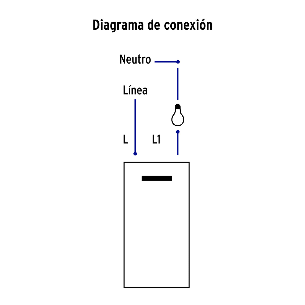 Interruptor Sencillo 1 Módulo, Línea Española, Color Blanco