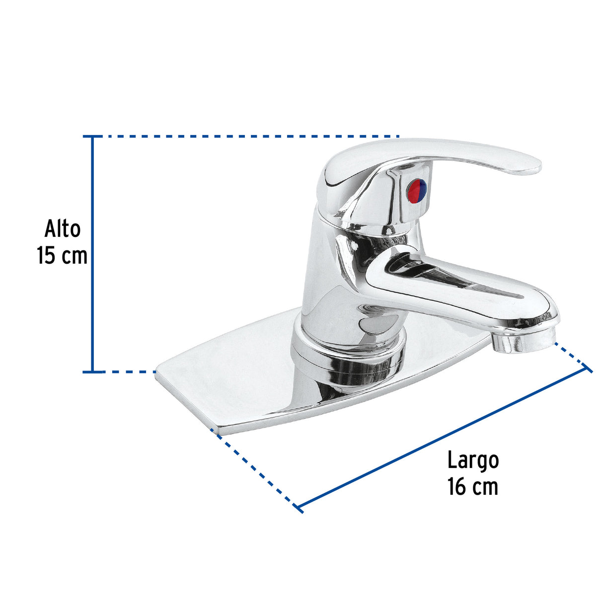 Monomando Lavabo Cromo, Aqua