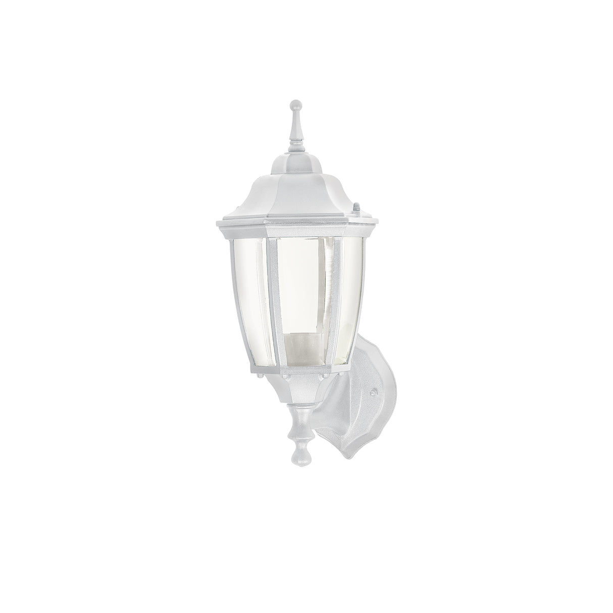 Arbotante Tipo Farol Tradicional Soportado para Exterior Blanco