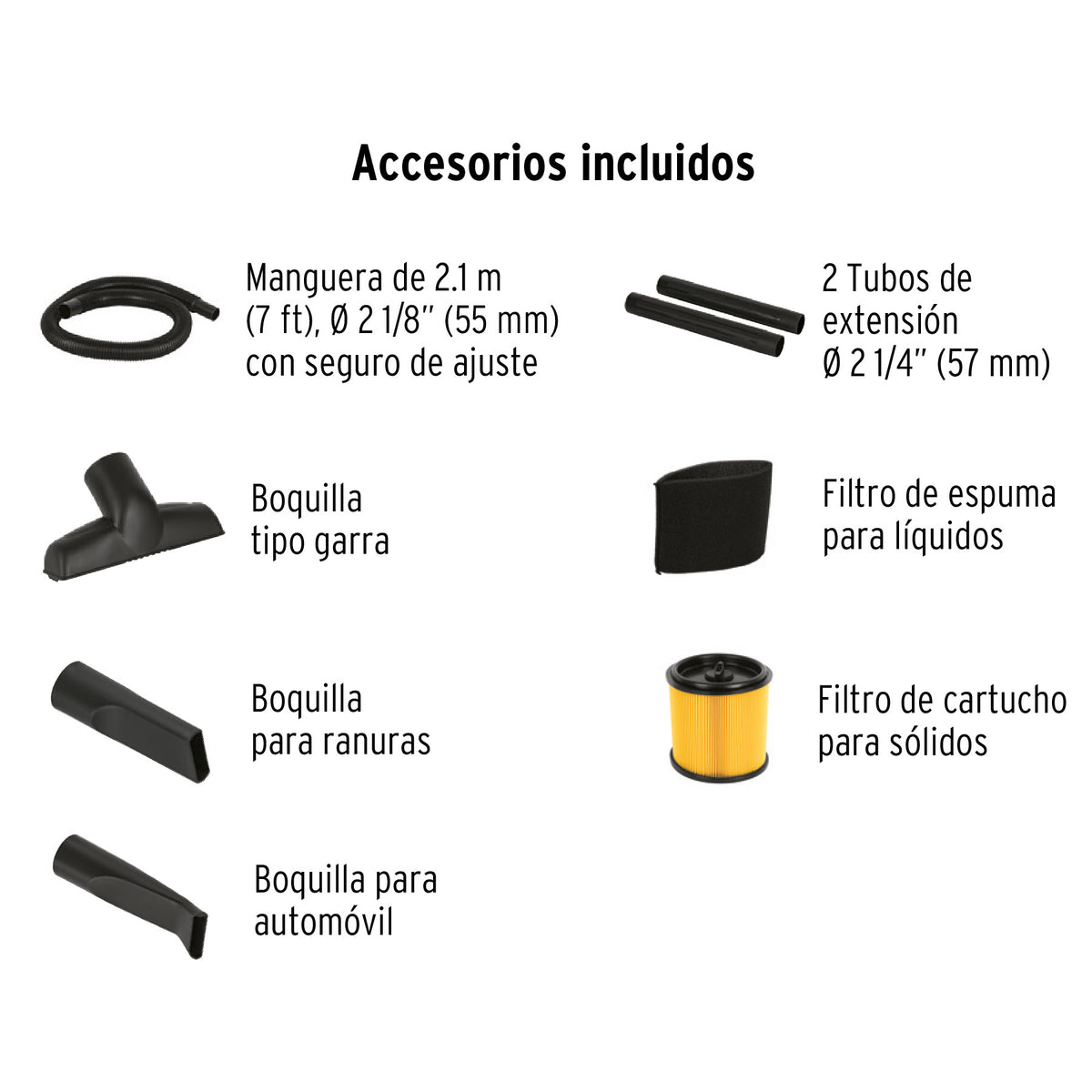 Aspiradora de Sólidos y Líquidos, 12 Gal, Plástica, Truper
