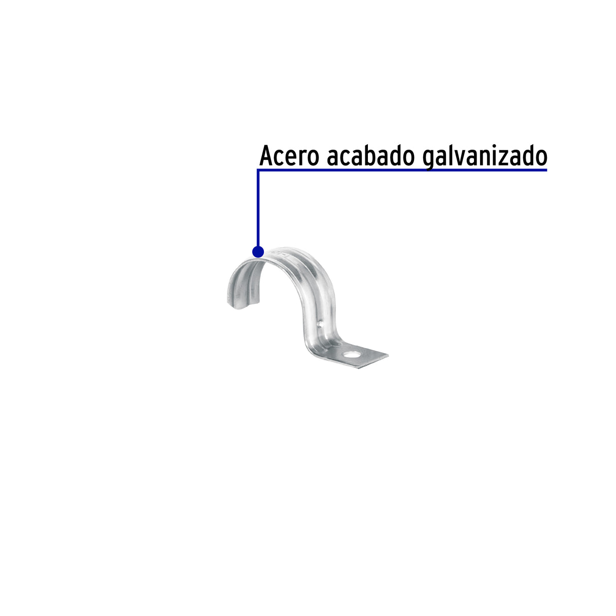 Bolsa C/5 Abrazaderas Tipo Uña 1-1/4' para Tubo Pared Delgada