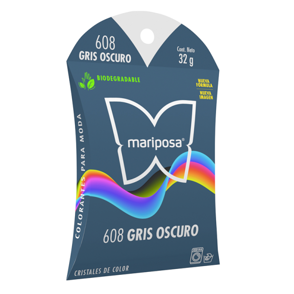 Mariposa cris 608 gris obscuro