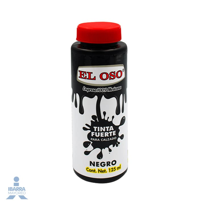 El oso tinta fuerte restauradora de calzado color negro 100 ml.
