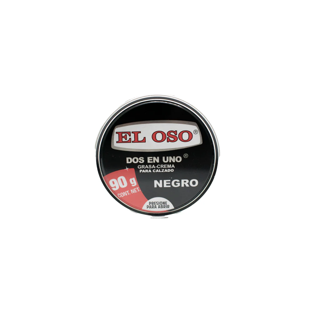 El oso grasa-crema 2 en 1 color negro 90 gr.