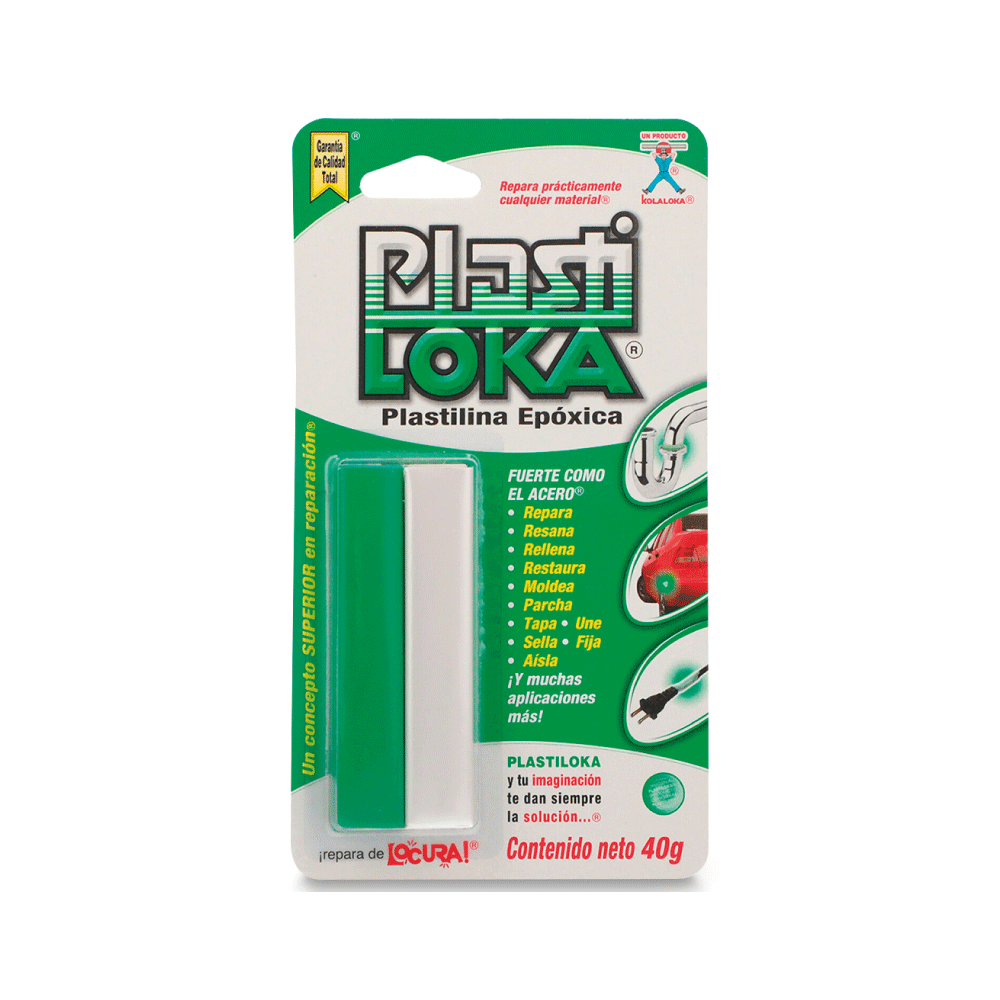 Kolaloka plastiloka plastilina epoxica verde 40G. *10*