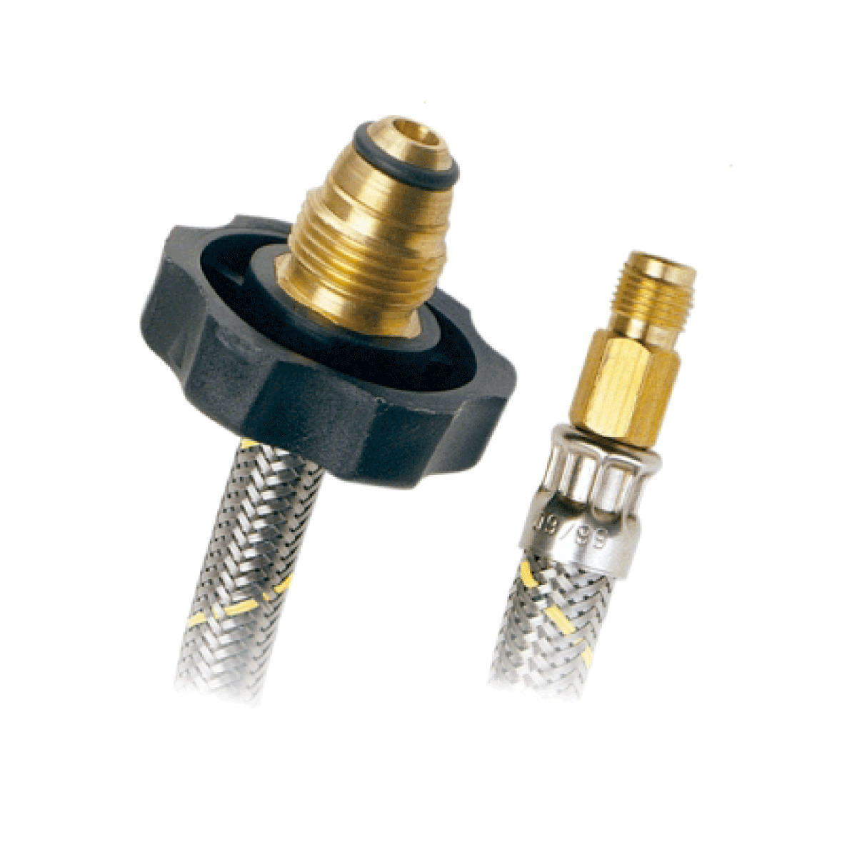 Coflex acero pigtail 1/4MX7/8 con maneral 55 cm