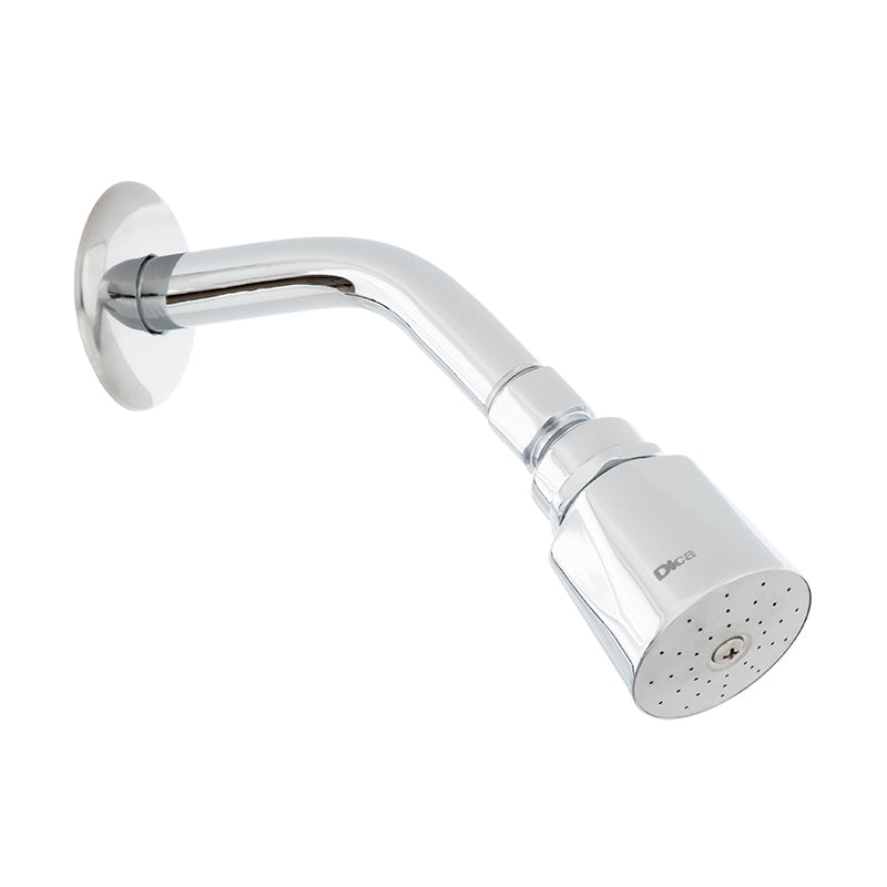 Dica 4501B regadera ecol. 2 pulg. de cebolla con brazo y chapeton cromo