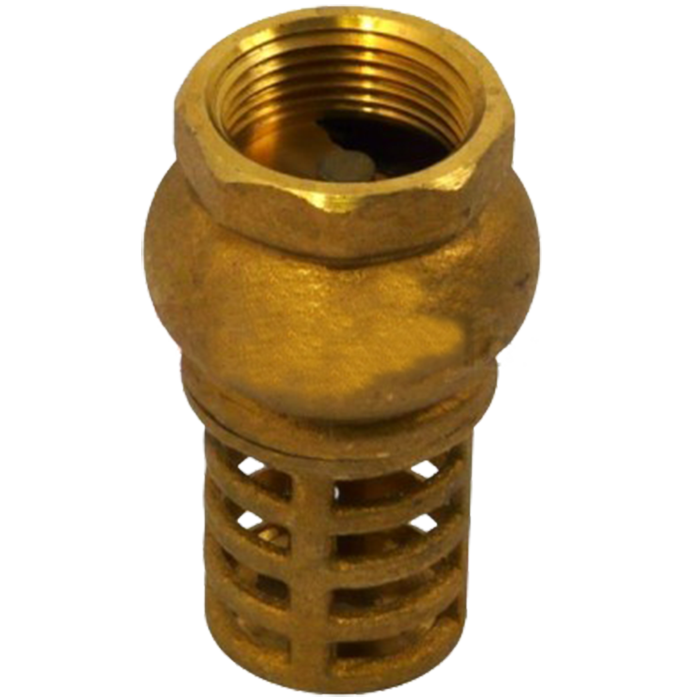 Dica 4044.32 valv. de pie o pichancha con canastilla en bronce esferica 1 1/4 (32 mm.)