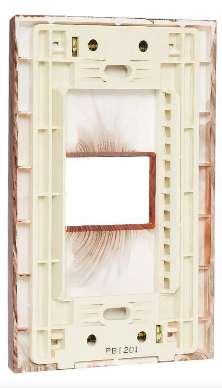 Igoto placa 1 modulo color madera caoba / lugano PB1201-MC - imagen 2