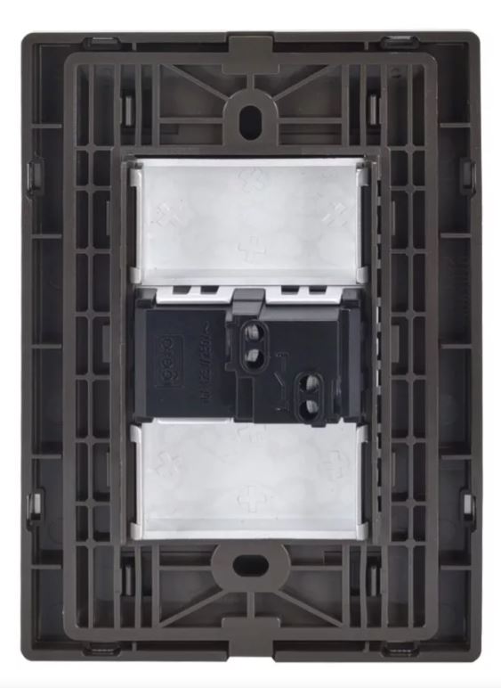 Igoto placa armada inox con 1 boton timbre oxford - imagen 2