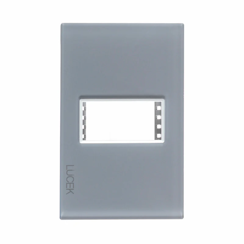Lucek colors gris placa metalica de 1 mod