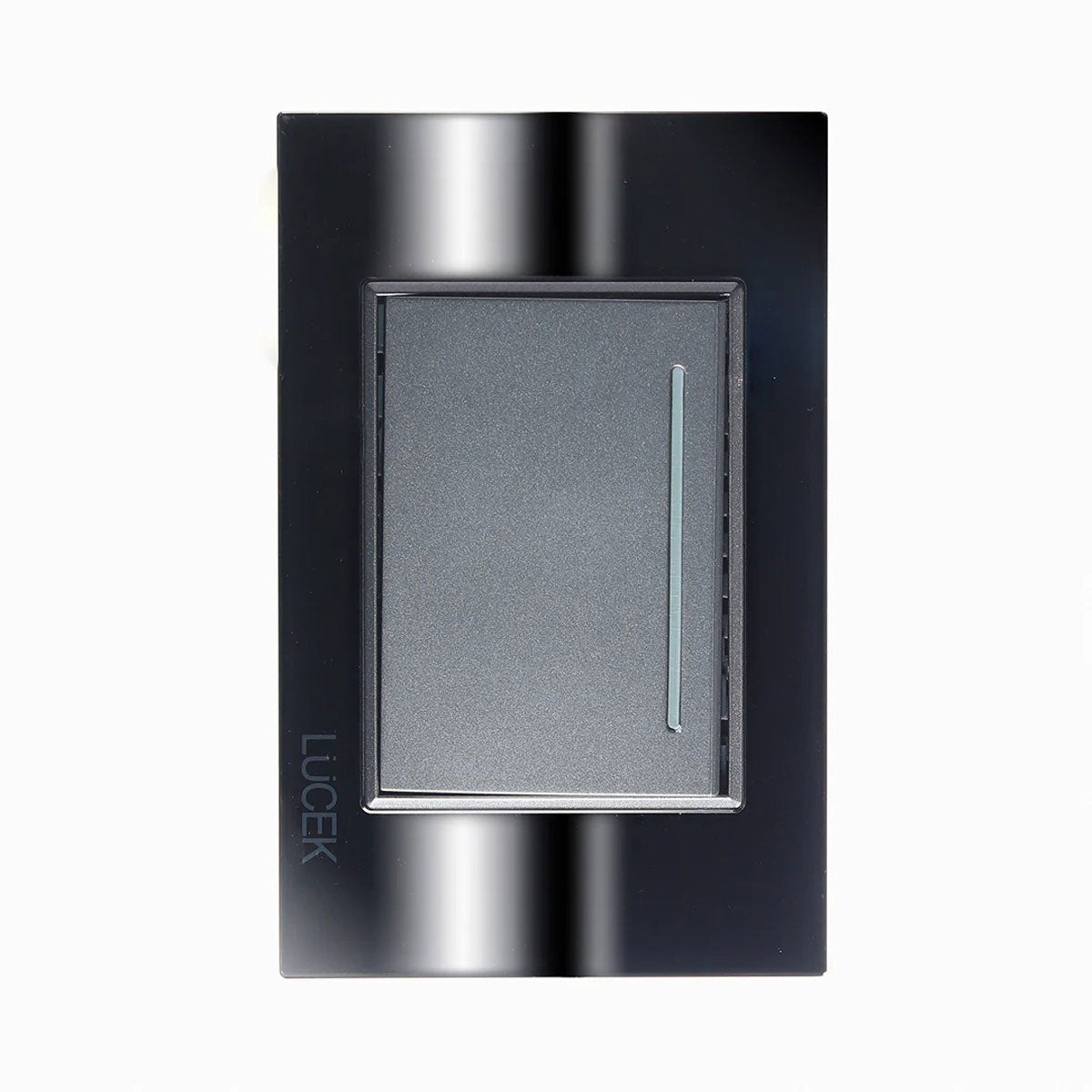 Lucek cristal espejo plata 1 interruptor sencillo de 3 mod