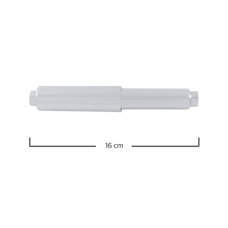 Dica tubo para porta rollo empotrar cromo 5018 - imagen 3
