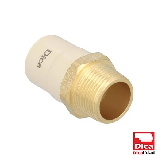 Dica 404CPVC03.19 adaptador macho con inserto metalico - imagen 2