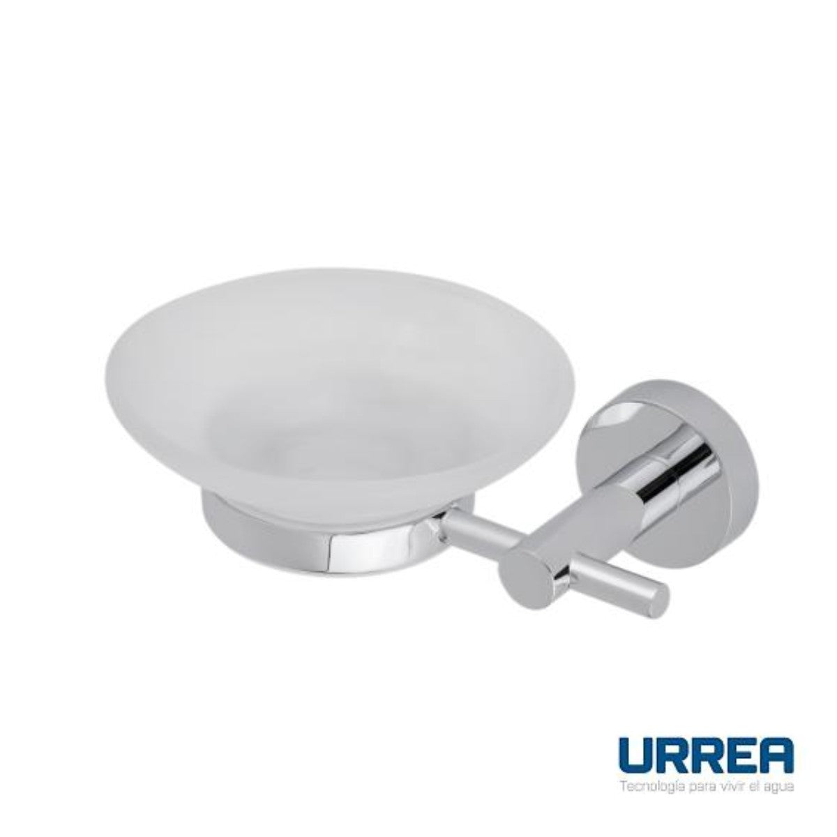 Urrea 706CL.08 Jabonera de Empotrar con Plato de Vidrio