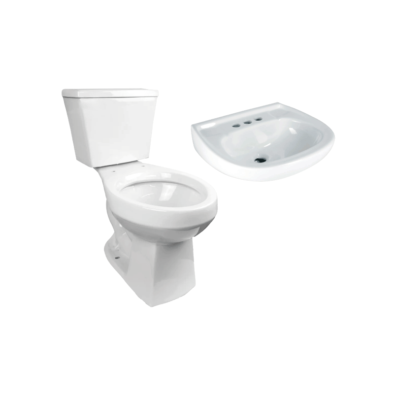 Wc roca blanco 3 (lavabo, tanque y taza)