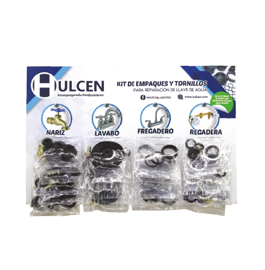 Hulcen carton kit rep agua fria para vastago mixto