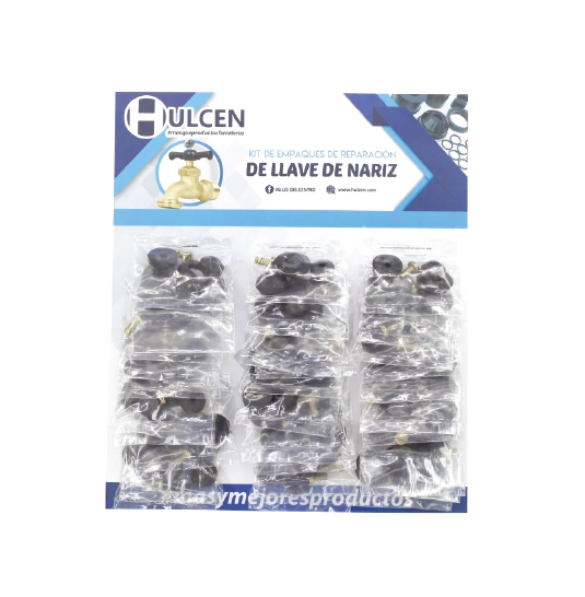 Hulcen carton kit rep agua fria para vastago llave nariz