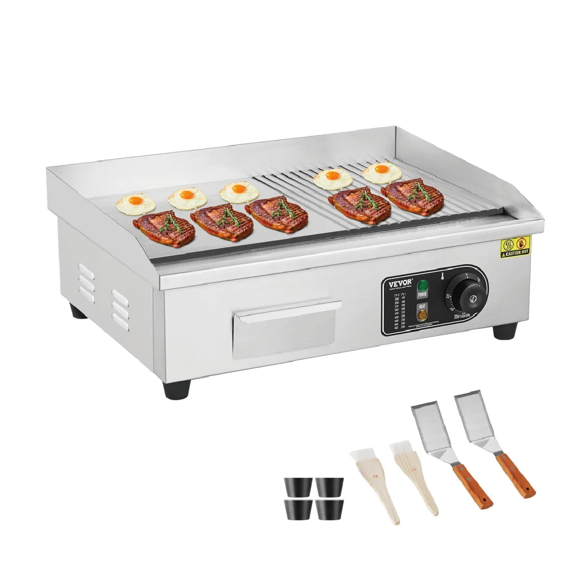 Vevor plancha electrica comercial 1600 W