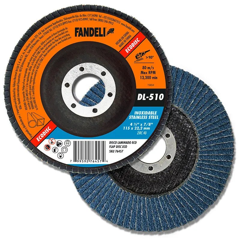 Fandeli Disco Laminado Z-80 Inox Eco Force 4½"