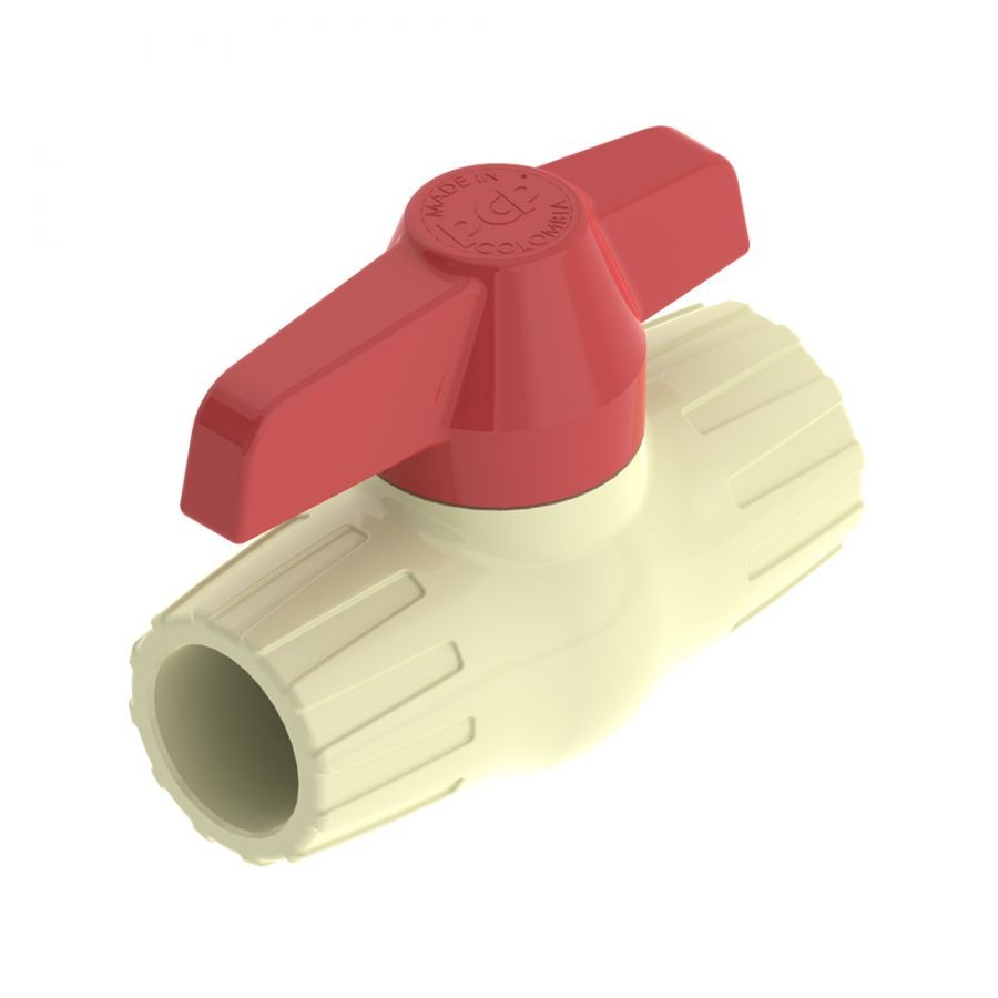 PCP Válvula de Bola 1/2" CPVC. Cementar