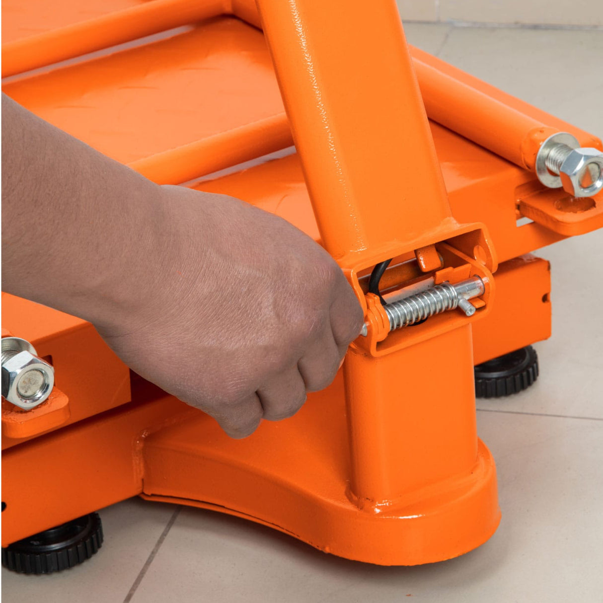 Báscula Electrónica de Plataforma, Plegable, 600 kg, Truper