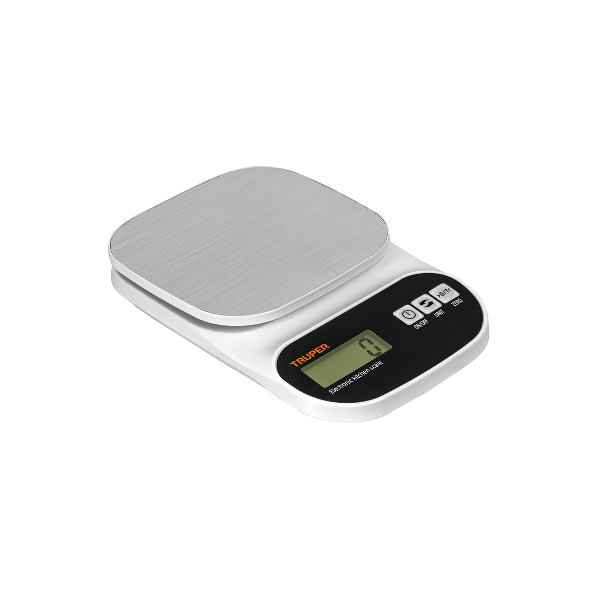 Báscula Digital para Cocina, Plato de Acero Inox, 5 kg, Truper