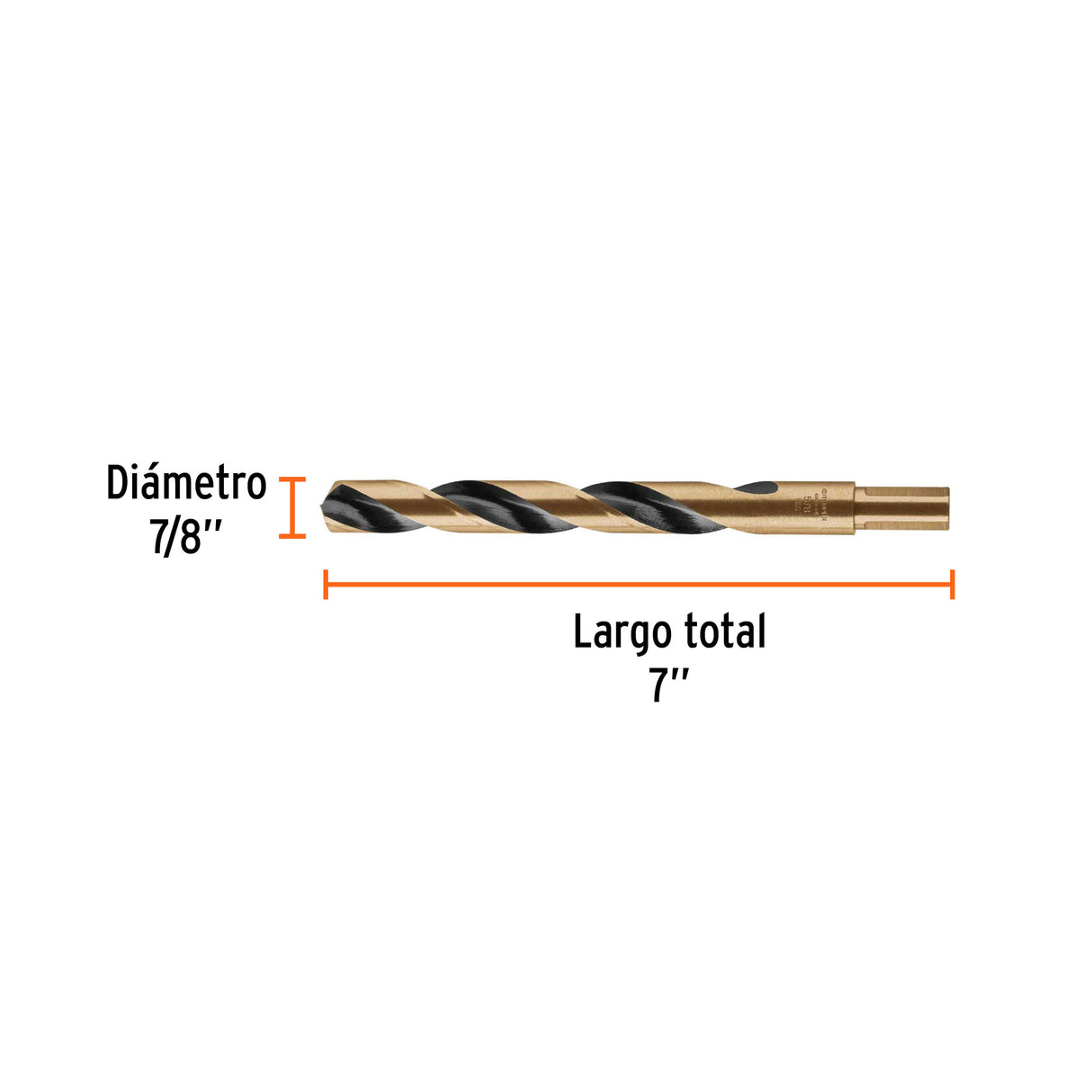 Broca HSS 5/8' Trugold para Metal en Blíster, Expert