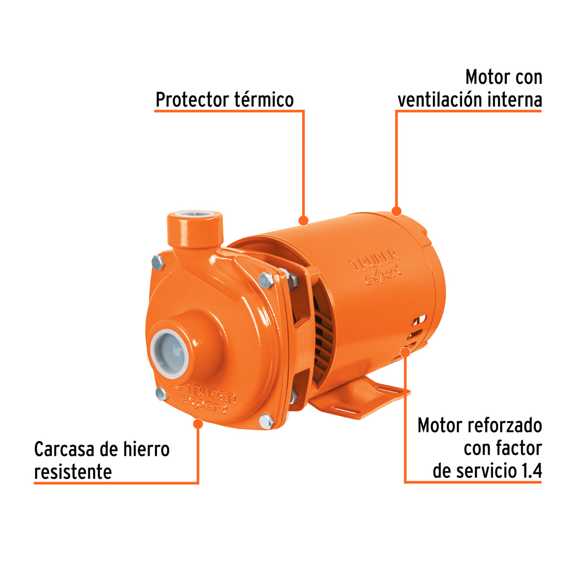 Bomba Centrífuga para Agua, 3/4 HP, Truper Expert