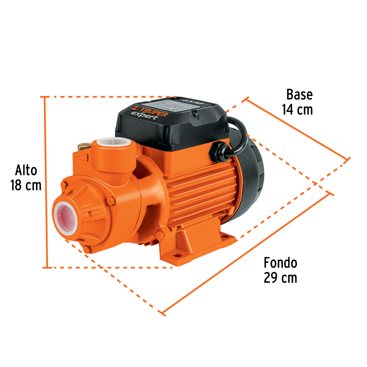 Bomba Periférica 3/4 HP, Altura Máx 65M, Uso Agrícola, Expert