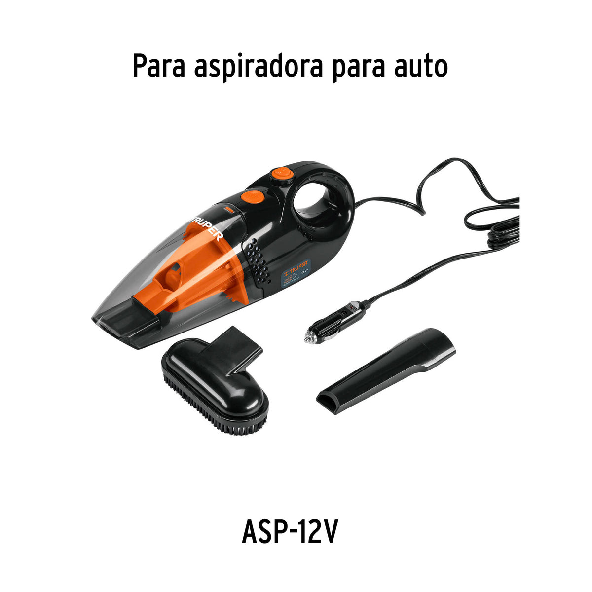 Cepillo para Aspiradora de Auto ASP-12 V, Truper